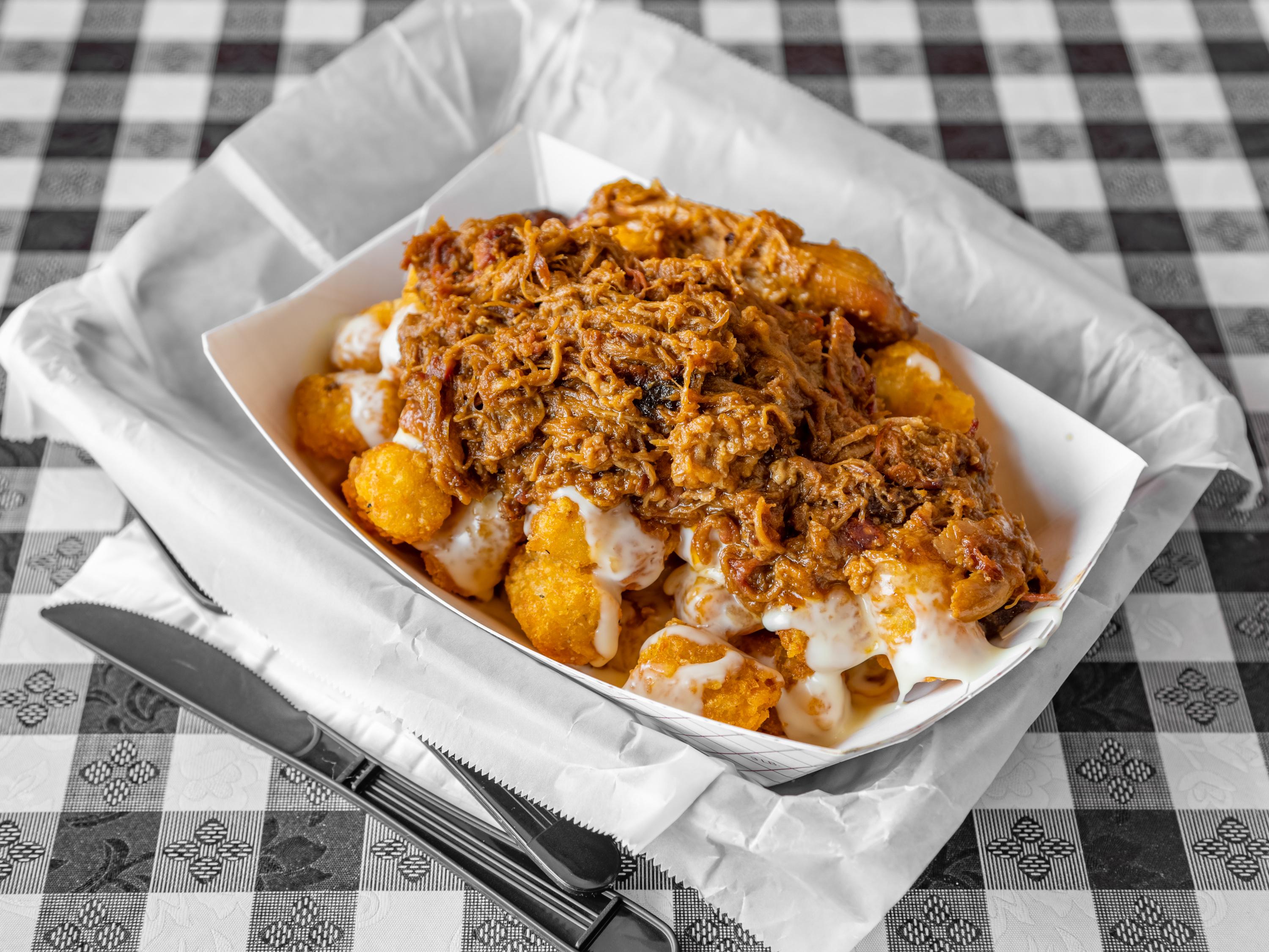Order Tater Tot Shack Stack food online from Smoke Shack Bbq & Burgers store, Pompton Lakes on bringmethat.com