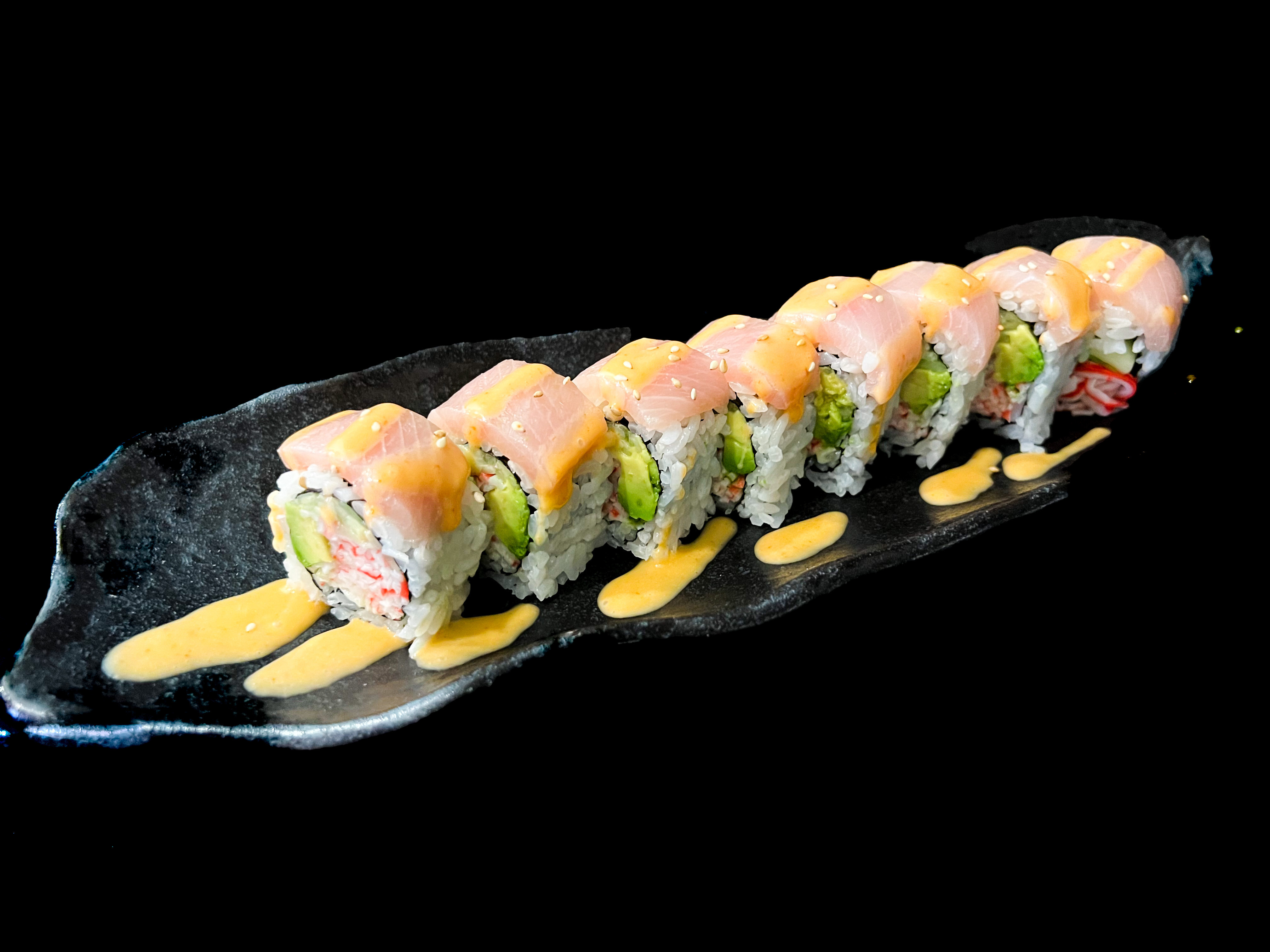 Order Hamachi Special Roll food online from Sushi Haru store, Kansas City on bringmethat.com