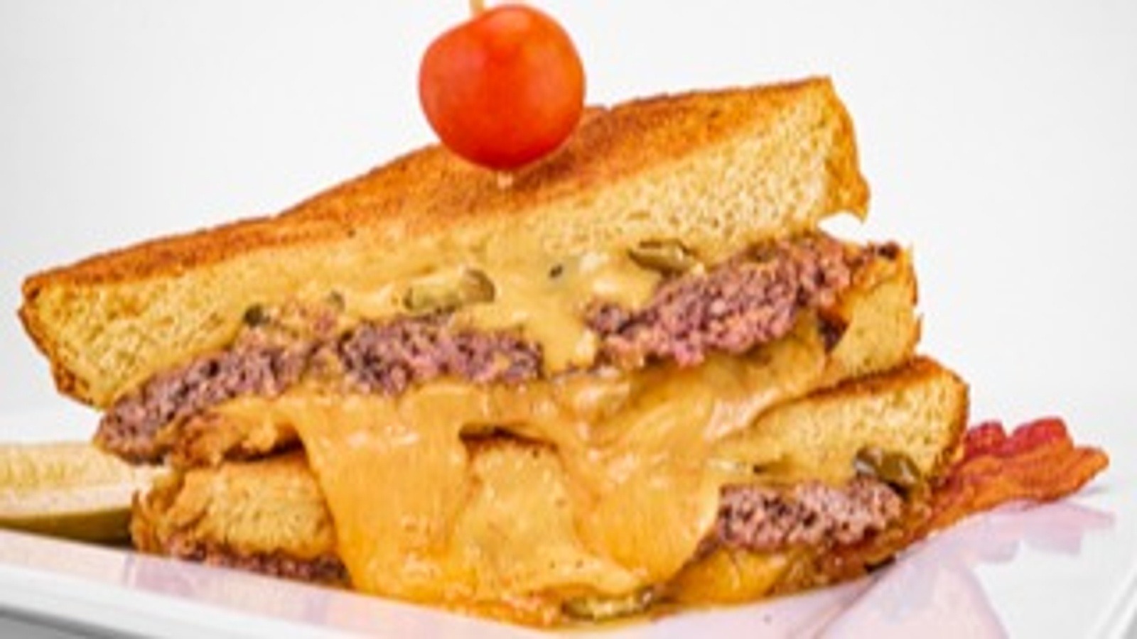 Order Grilled Cheese Cheeseburger food online from Distill store, Las Vegas on bringmethat.com