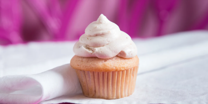 Order Strawberry Cupcake food online from Cupcake And A Smile Bake Shoppe store, Houston on bringmethat.com