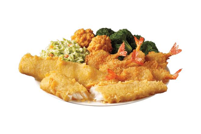 Order 2 Piece Fish & 6 Piece Butterfly Shrimp Meal food online from Captain Ds Seafood Restaurants store, Birmingham on bringmethat.com