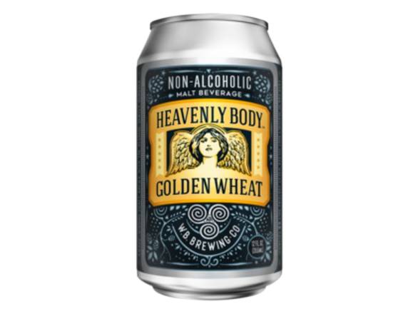 Order Wellbeing Heavenly Body Non-Alcoholic Golden Wheat - 4x 12oz Cans food online from Royals Liquor store, St. Peters on bringmethat.com