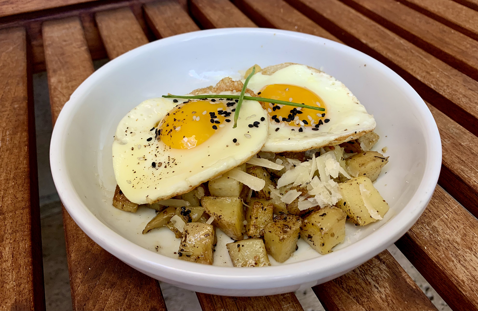 Order Potatoes & Eggss (Side dish) food online from Republik Coffee Lounge store, Pasadena on bringmethat.com