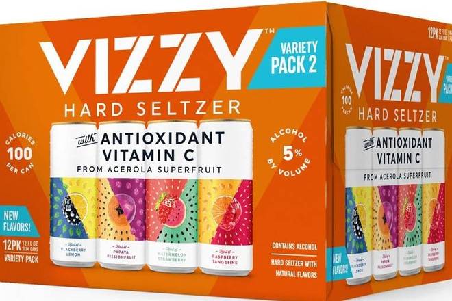 Order Vizzy - Hard Seltzer Variety Pack #2 (12 pack 12oz cans) food online from Windy City Liquor Market store, El Cajon on bringmethat.com