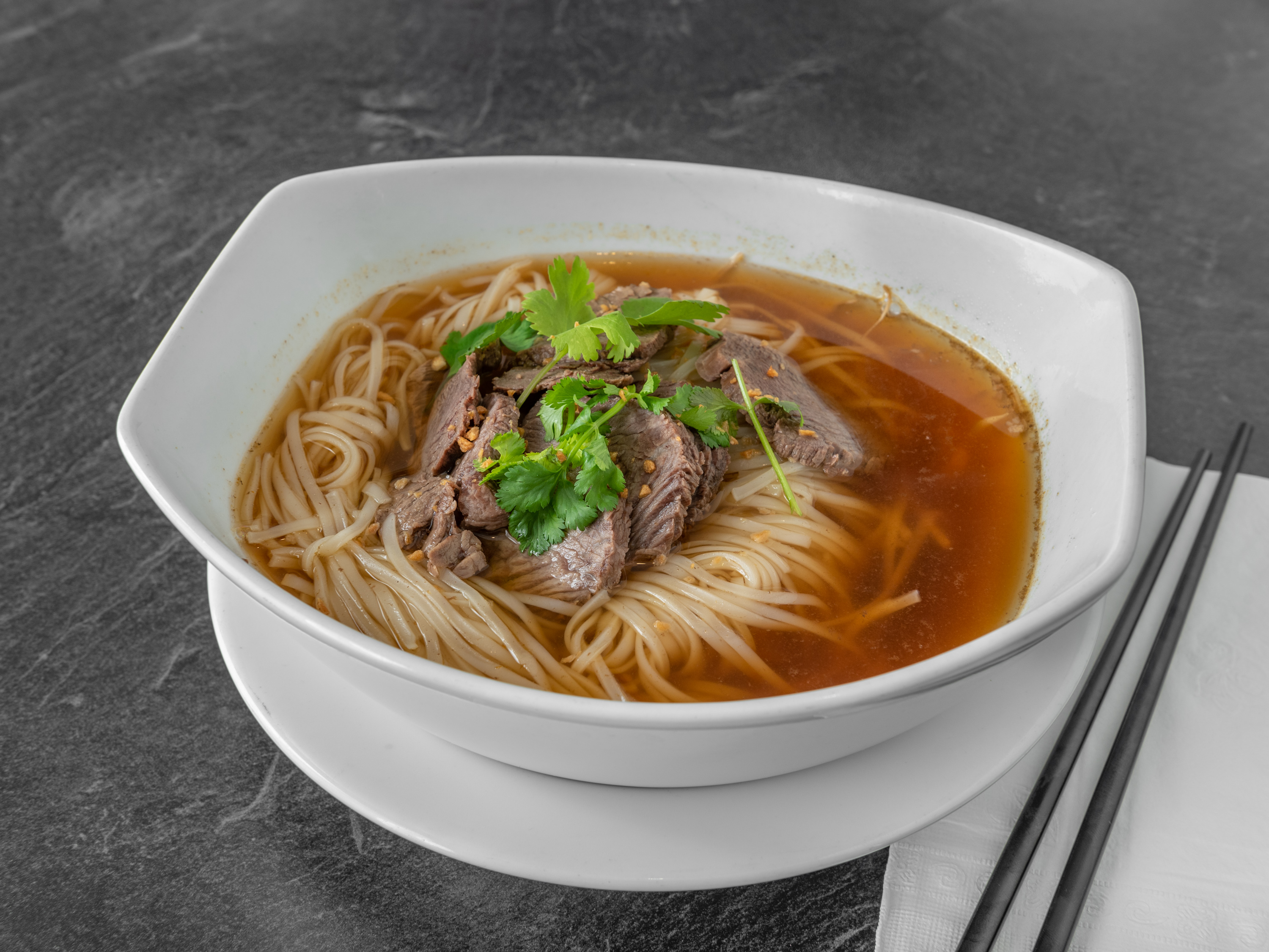 Order NS3. Beef Noodle Soup food online from Thai Noodles Cafe store, Libertyville on bringmethat.com