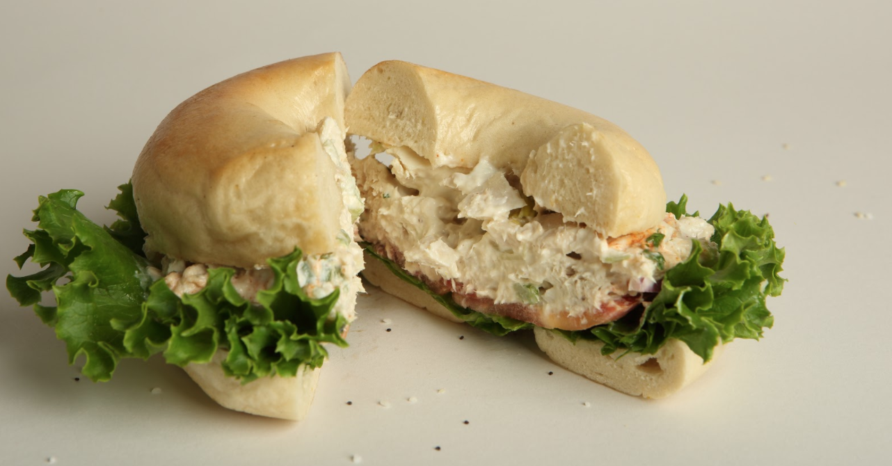 Order Junior Chicken Salad Sandwich food online from Barry Bagels - W. Dussel Dr. store, Maumee on bringmethat.com