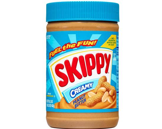 Order Skippy Creamy Peanut Butter (16.3 oz) food online from Ctown Supermarkets store, Uniondale on bringmethat.com