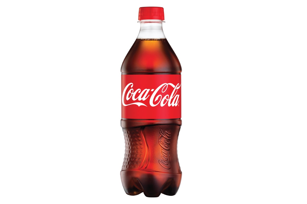 Order 20oz Bottled Coke food online from Pizzarev store, Rowland Heights on bringmethat.com