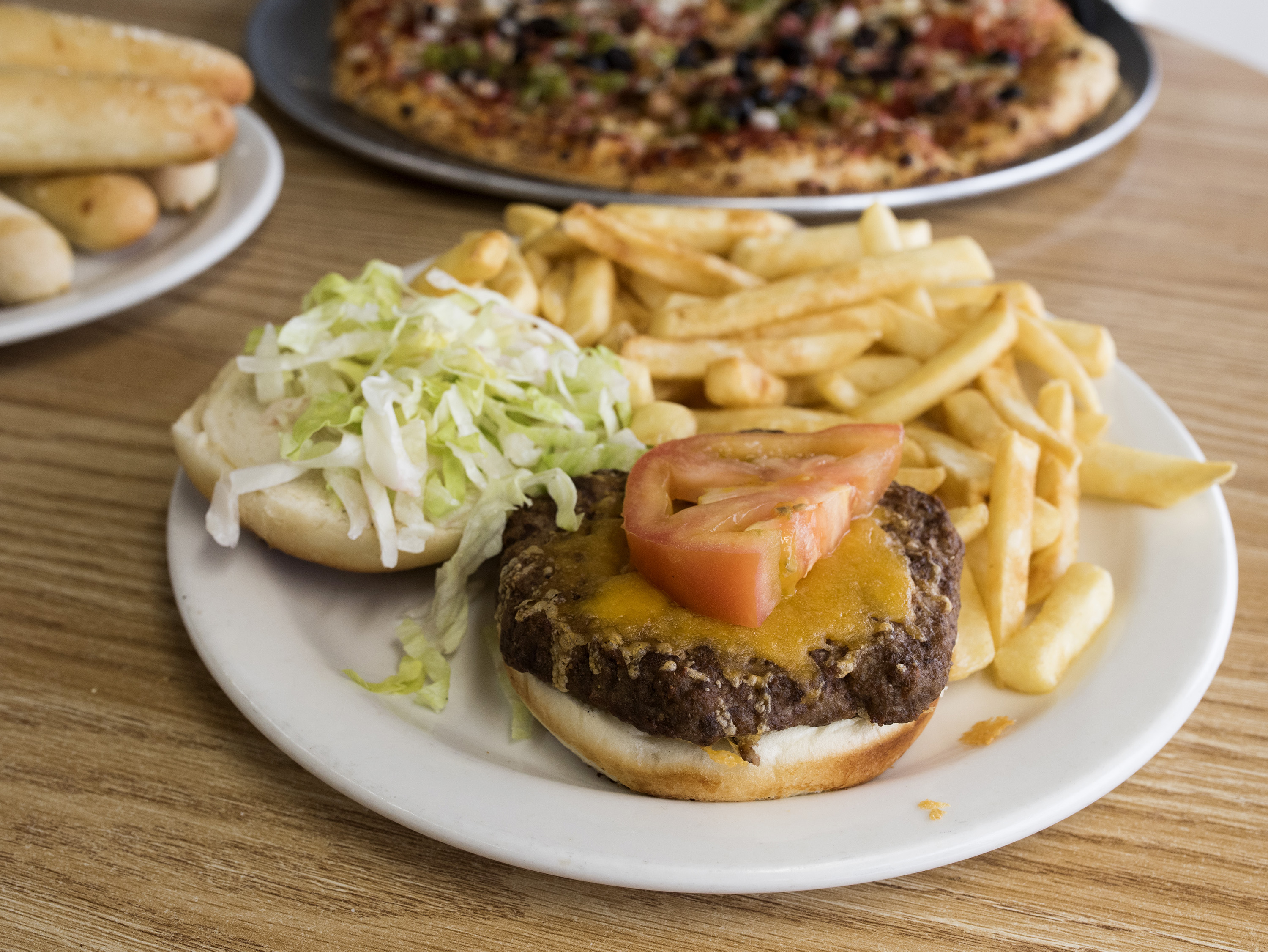 Order Cheeseburger Combo food online from Slice of Heaven Pizzeria store, Enon on bringmethat.com