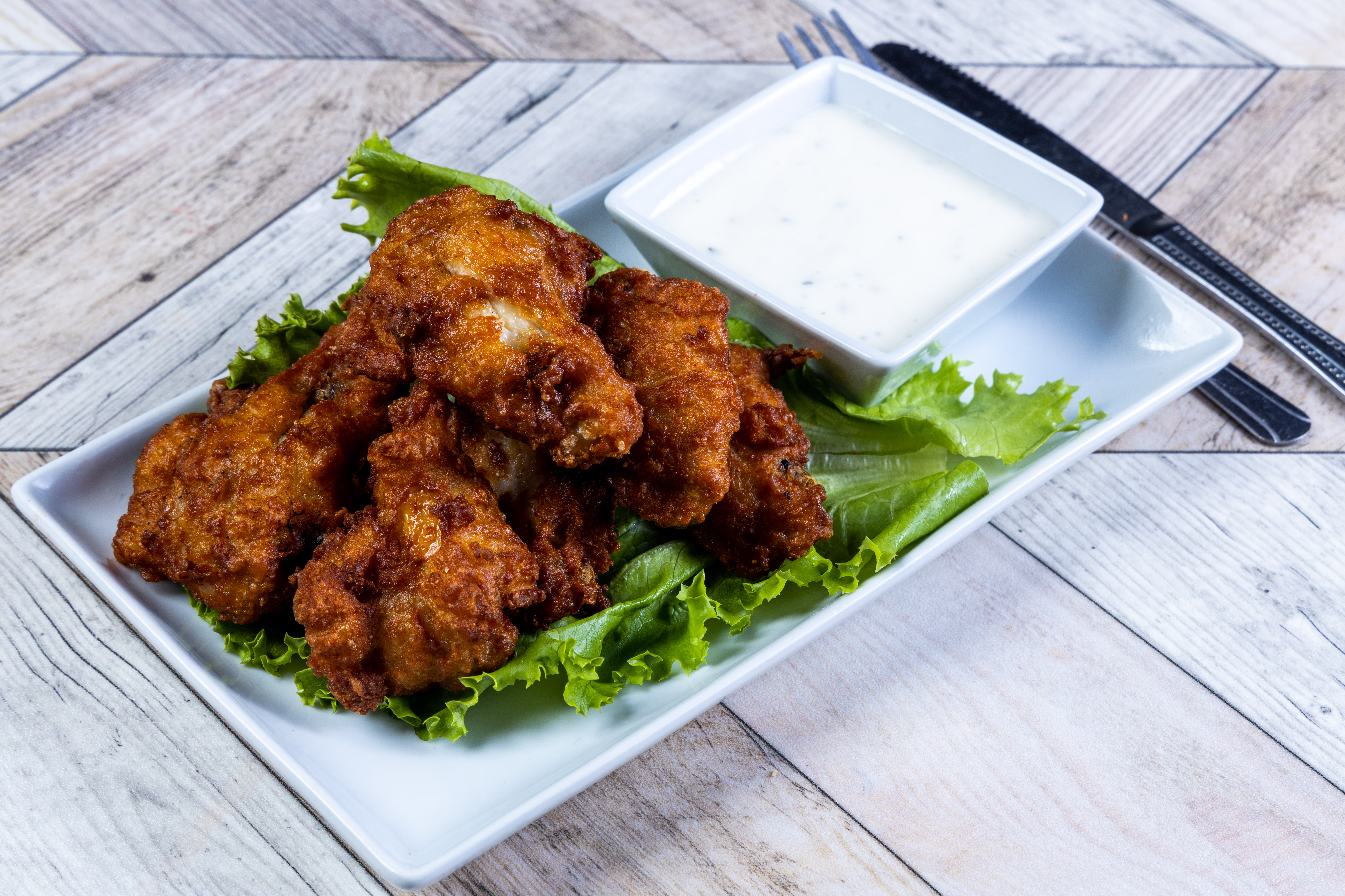 Order Plain Buffalo Wings  food online from Top View Restaurant store, Chicago on bringmethat.com