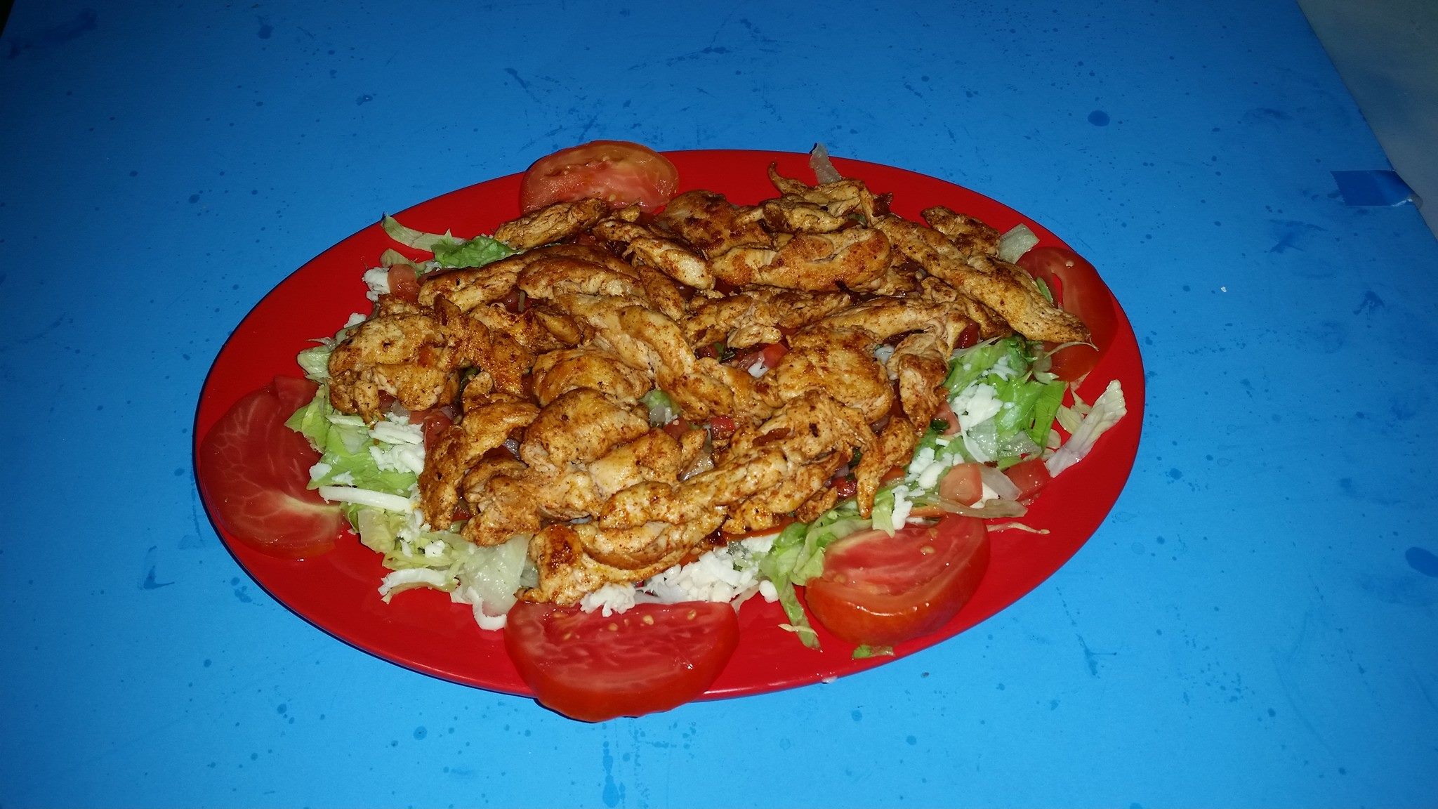 Order Grilled or Fried Chicken Salad food online from San Marcos Mexican Grill store, Bainbridge on bringmethat.com