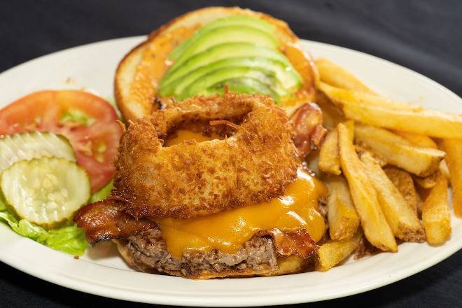 Order Widowmaker Burger food online from Moretti Ristorante & Pizzeria store, Lake in the Hills on bringmethat.com
