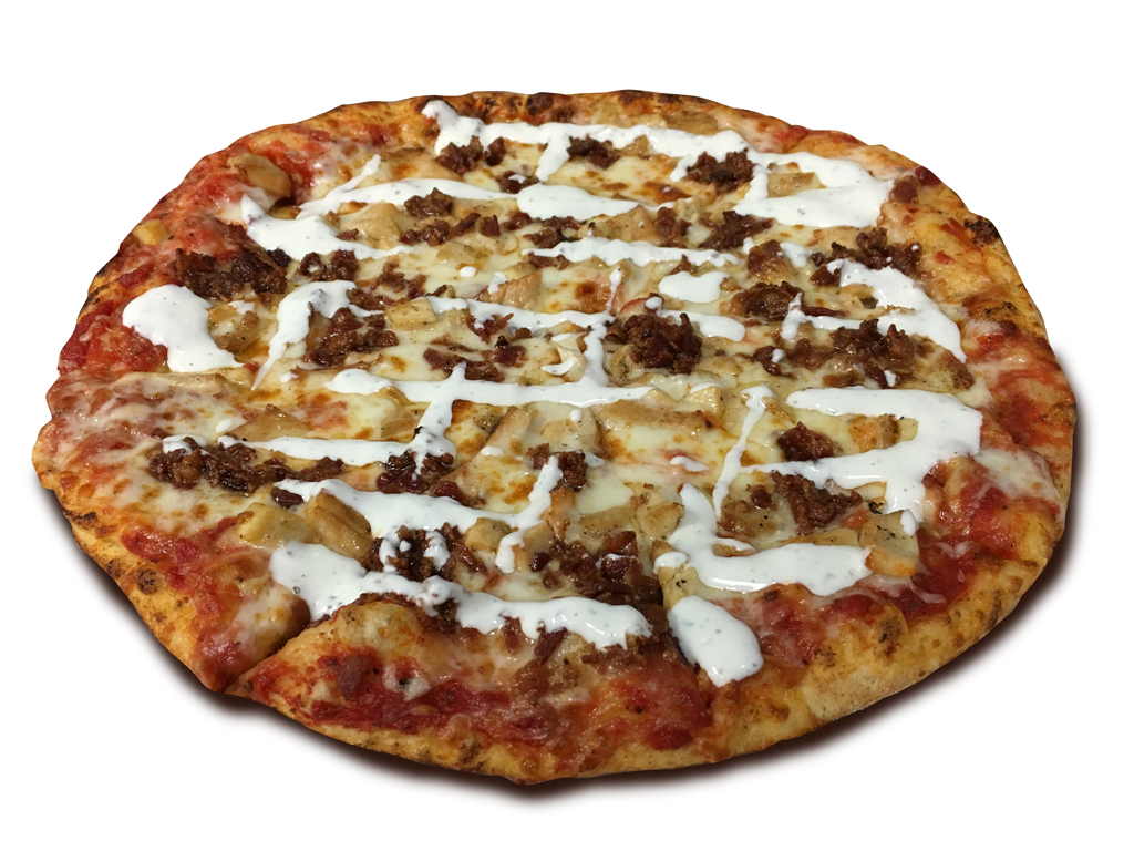 Order Chicken Bacon Ranch Pizza food online from Pizza Man store, North Hollywood on bringmethat.com