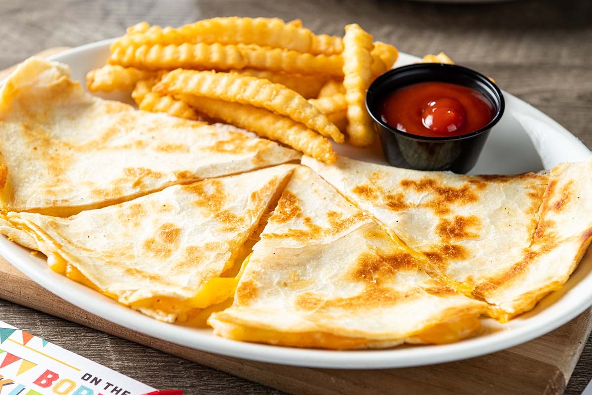 Order Kids Quesadilla food online from On the Border Mexican Grill & Cantina store, Peoria on bringmethat.com