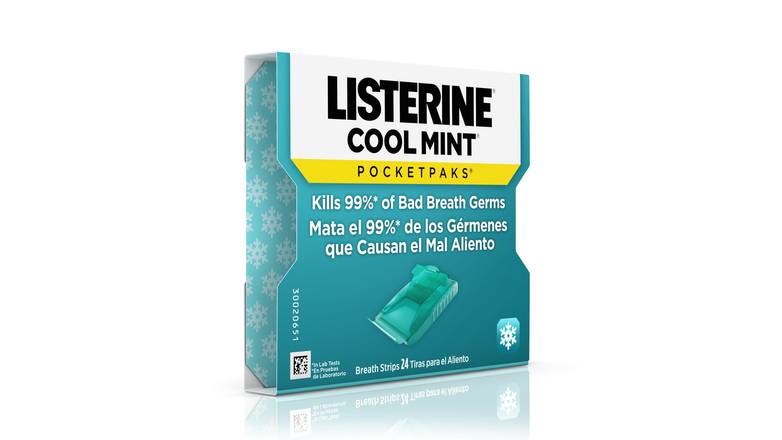 Order Listerine Cool Mint Strips - 24 Strips food online from Route 7 Food Mart store, Norwalk on bringmethat.com