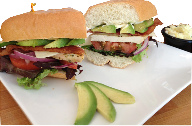 Order Chicken Avocado BLT Sandwich food online from Leaning Tower Pizza & Pasta store, Sherman Oaks on bringmethat.com