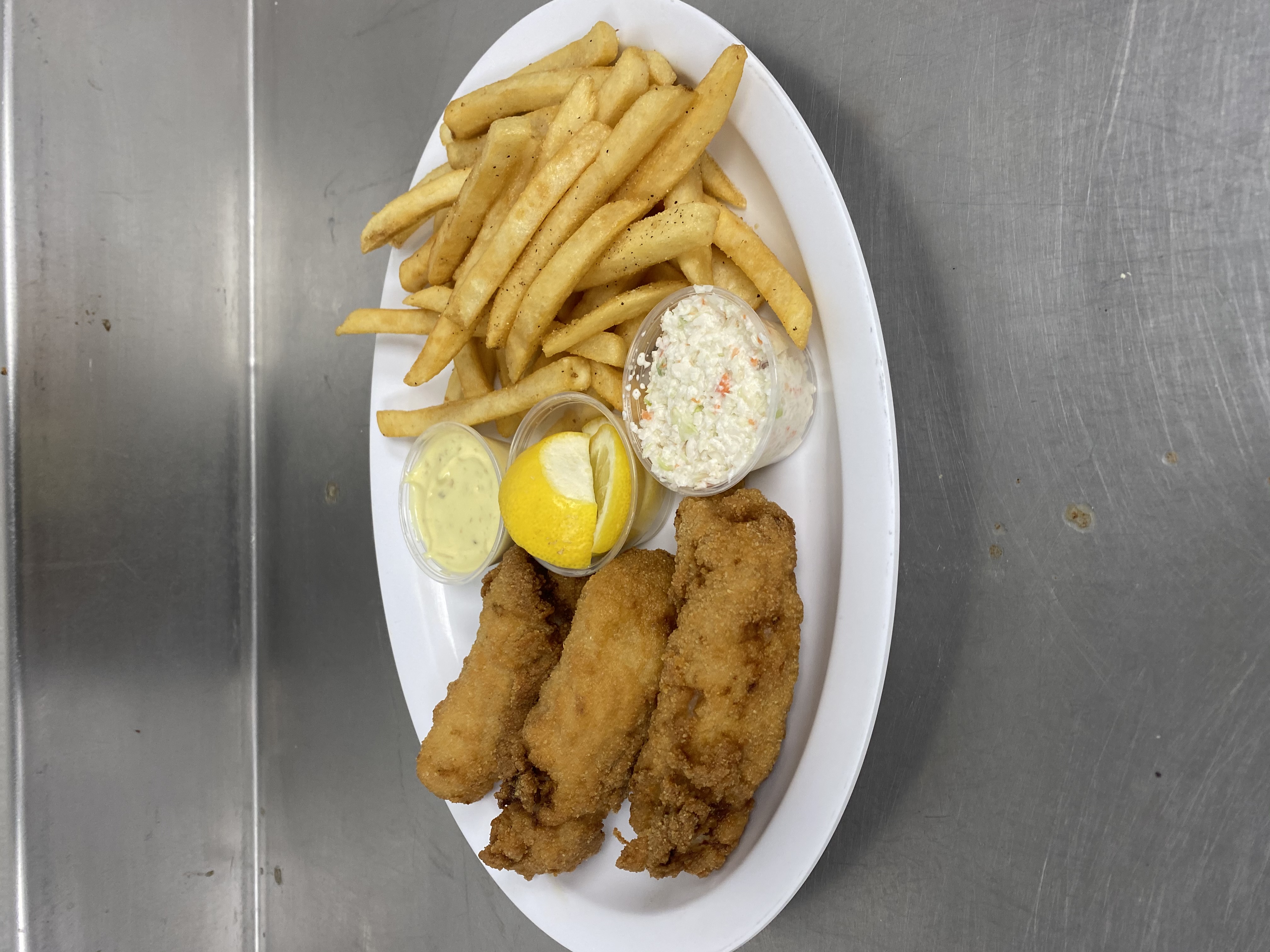 Order Fish and Chips food online from House Of Shamrocks Sports Pub store, Hazel Park on bringmethat.com