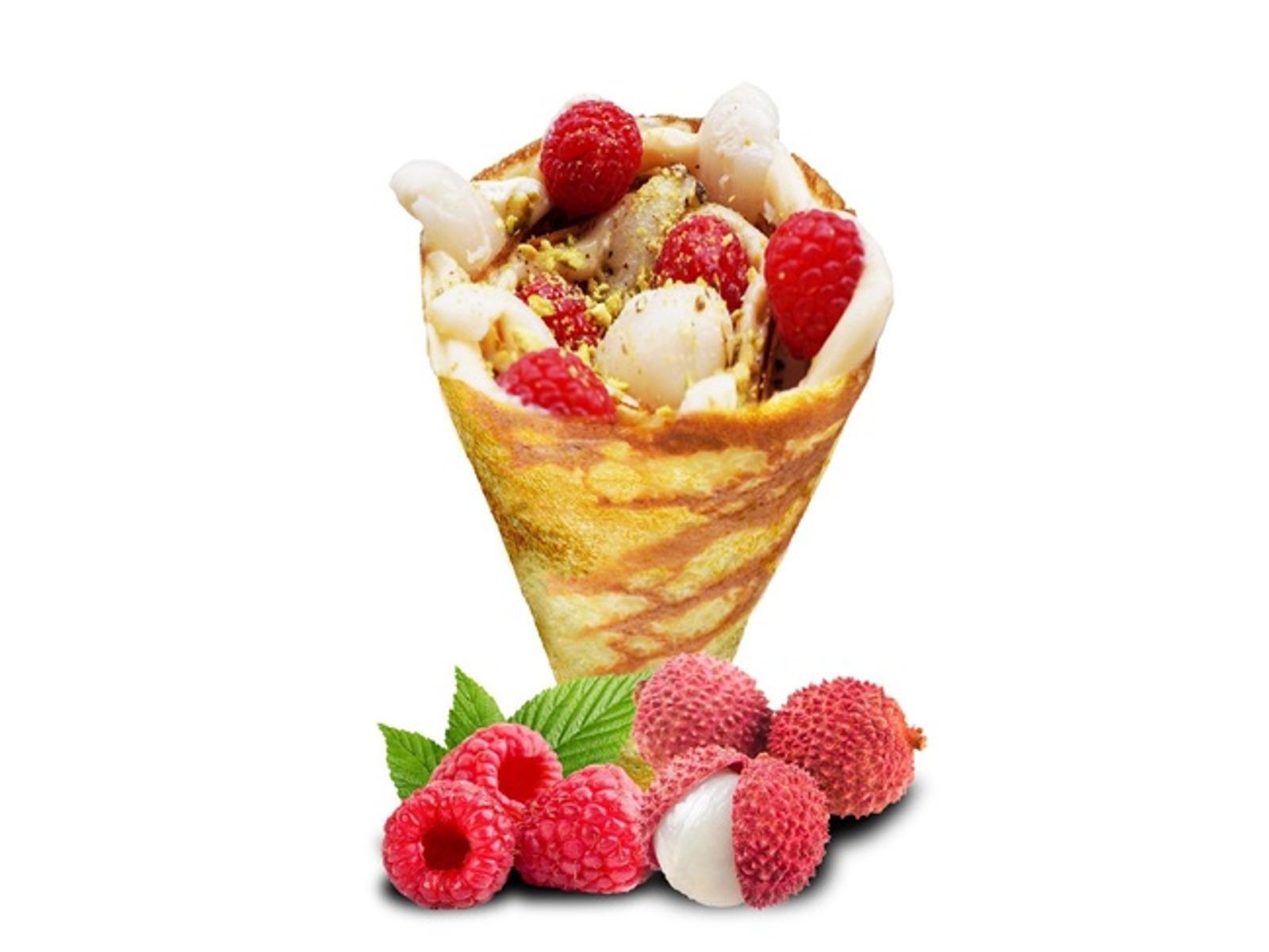 Order 7. Lychee Romantic food online from T-Swirl Crepe store, New York on bringmethat.com