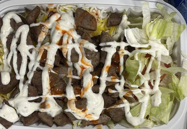 Order Rice with Lamb Gyro and Can Soda food online from Wings N Things & Pizza store, Severn on bringmethat.com