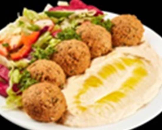 Order FLAFEL PLATE food online from Almadina Halal store, Norcross on bringmethat.com
