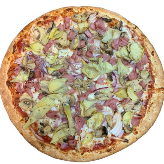 Order Quattro Gusti (Four Flavors) Pizza food online from Mac Pizza & Wings store, Richmond on bringmethat.com