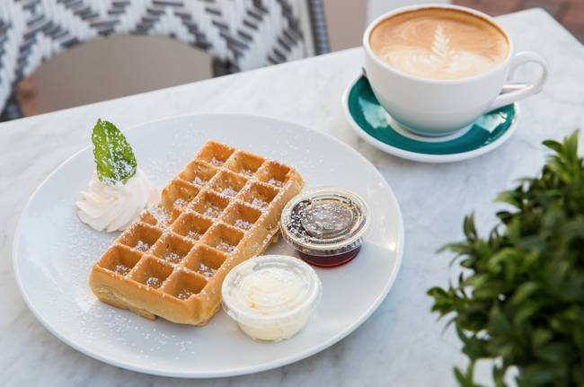 Order Plain Waffle food online from Sweet Paris Creperie store, Houston on bringmethat.com