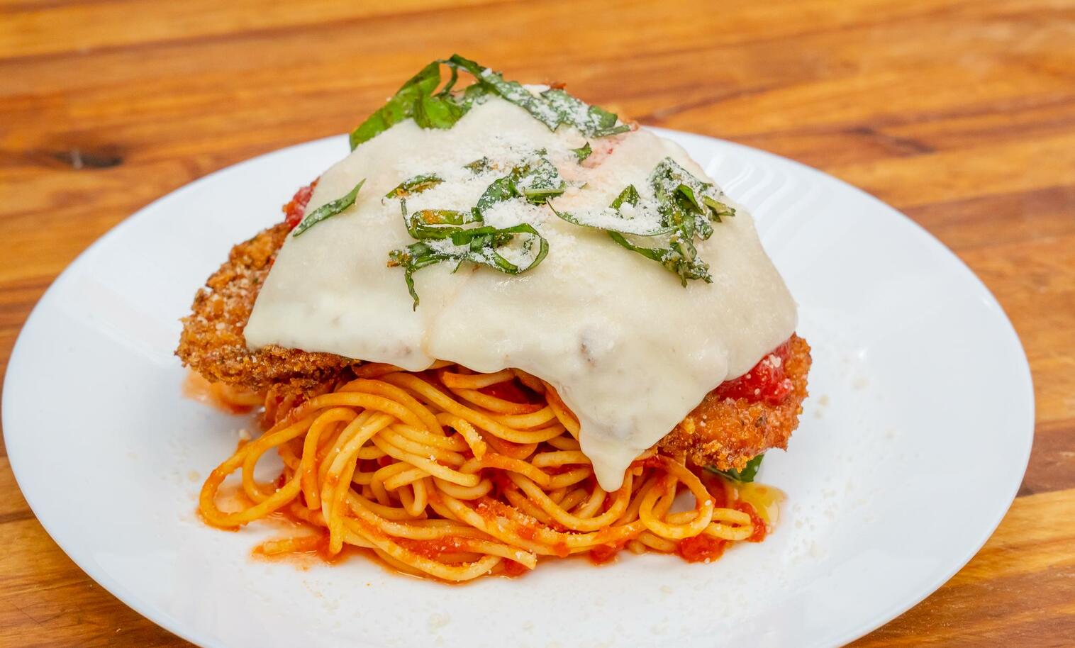 Order Chicken Parm food online from Rizzo's Pizza store, Astoria on bringmethat.com