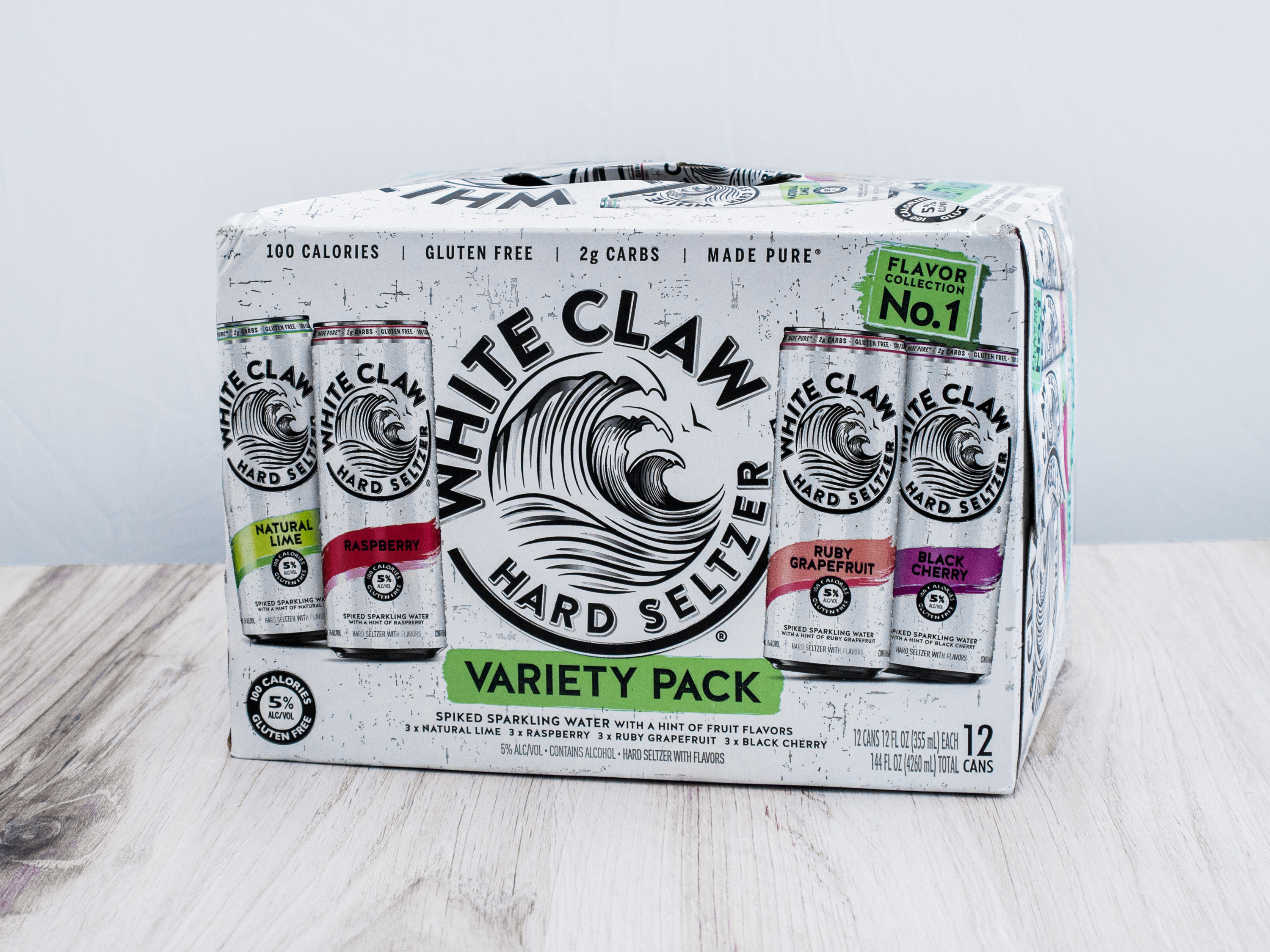 Order White Claw 12 oz. 12 Pack Variety Pack food online from Ok Liquor store, Lakewood on bringmethat.com