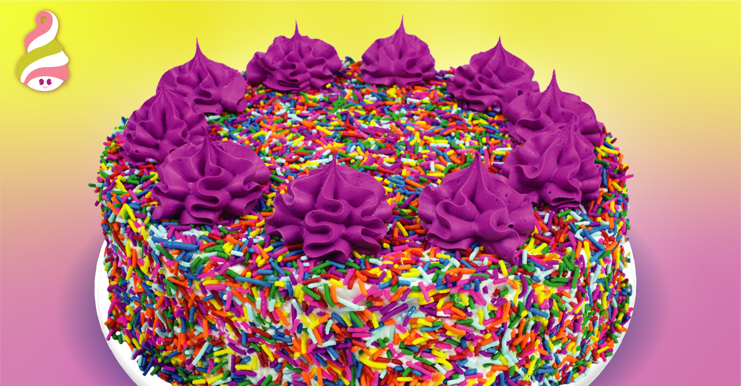 Order 8" Sprinkle's Round Cake food online from Menchie Frozen Yogurt store, Warner Robins on bringmethat.com