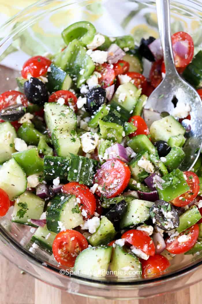 Order Traditional Greek Salad food online from Bagels And More store, Bergenfield on bringmethat.com