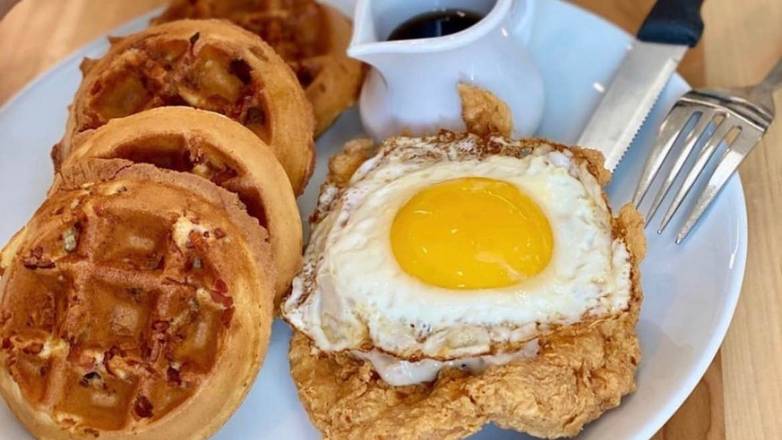Order Chicken ‘n’ Waffles food online from Yolk Lakeview store, Chicago on bringmethat.com