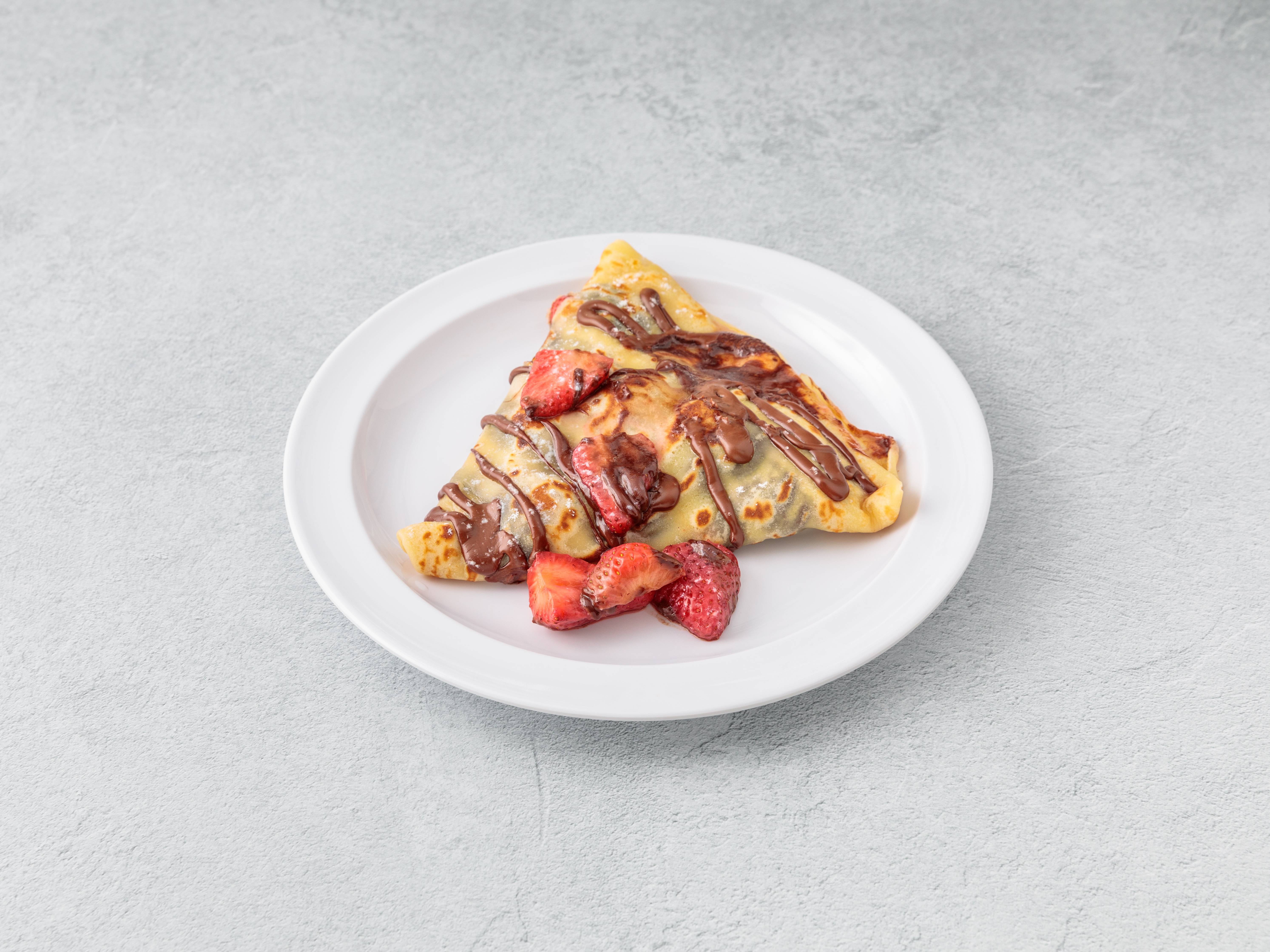 Order Nutella and Strawberry Crepe food online from Europan Cafe - 58th St. store, New York on bringmethat.com