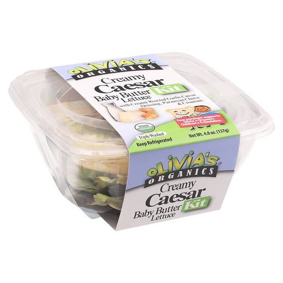 Order Olivia's Organics · Creamy Caesar Baby Butter Lettuce Kit (4.8 oz) food online from ACME Markets store, Ocean View on bringmethat.com