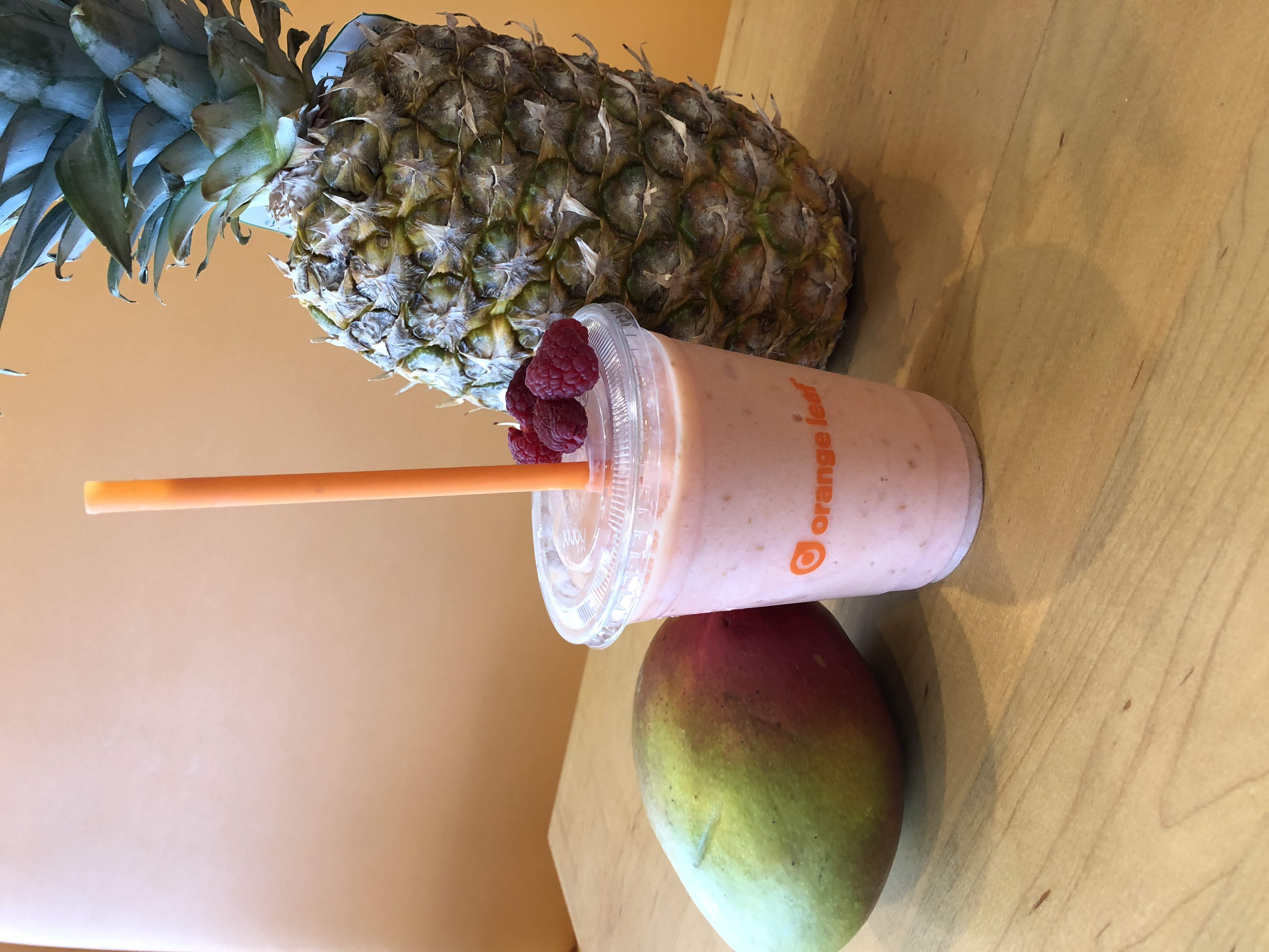 Order Berry Tropical Smoothie food online from Orange Leaf Frozen Yogurt store, Norwood on bringmethat.com