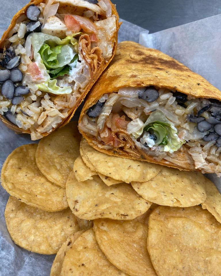 Order Chipotle Bean Burrito food online from Revolutionary Lounge & Cafe store, Toms River on bringmethat.com