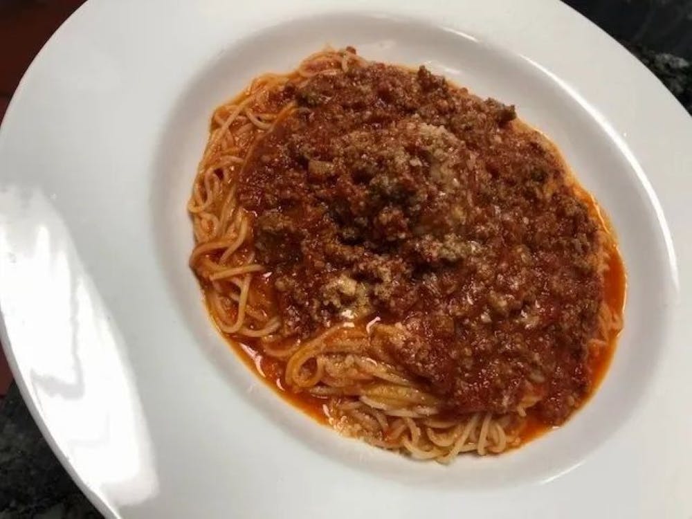 Order Spaghetti with Meat Sauce - Pasta food online from Bellissimo store, Colleyville on bringmethat.com