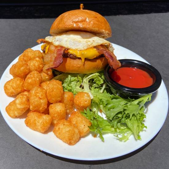 Order Breakfast Burger food online from Johnny Gibson Downtown Market store, Tucson on bringmethat.com