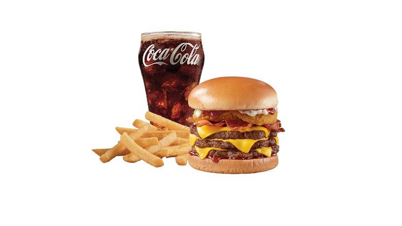 Order Loaded A.1.® 1/2lb* Triple Combo food online from Dairy Queen Grill & Chill store, Gettysburg on bringmethat.com