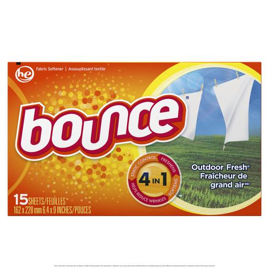 Order Bounce Dryer Sheets, Outdoor Fresh Scent food online from Exxon Food Mart store, Port Huron on bringmethat.com