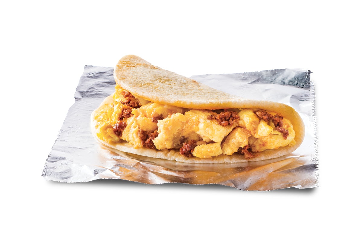 Order Chorizo & Egg Taco food online from Taco Cabana store, Lewisville on bringmethat.com