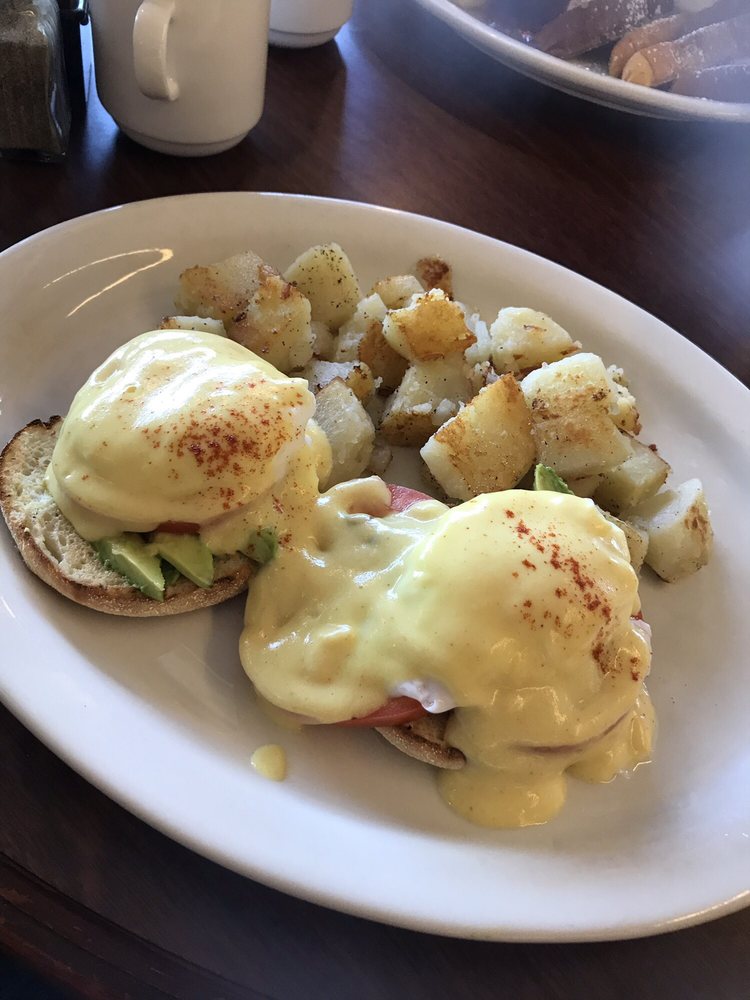 Order Avocado and Tomato Benedict food online from North Bay Cafe store, Petaluma on bringmethat.com