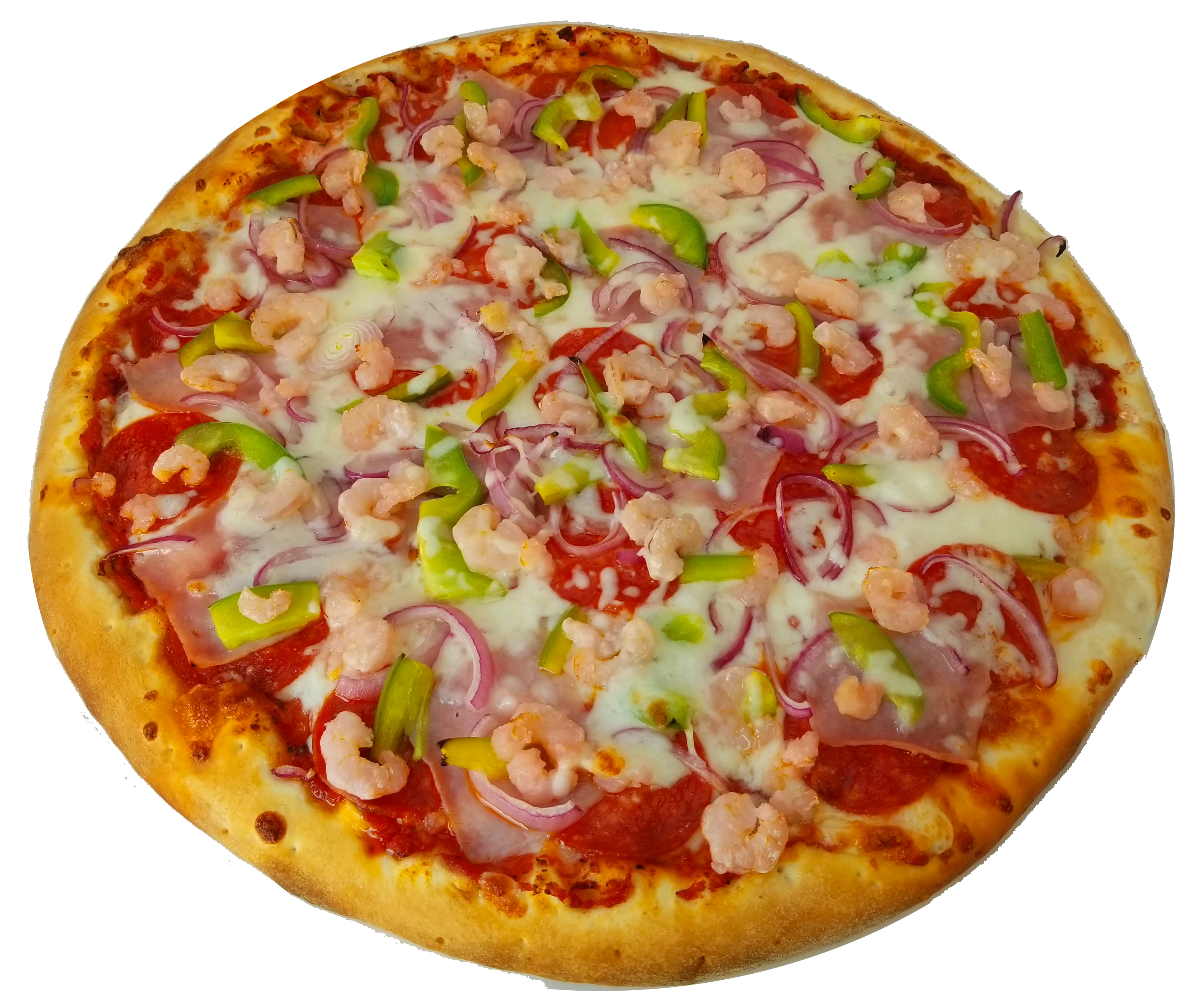 Order Surf and Turf Pizza food online from Palermo Pizza store, El Monte on bringmethat.com