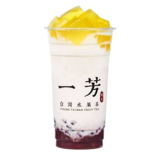 Order Red Bean Mochi Latte 蜜紅豆粉粿鮮奶 food online from Yi Fang Torrance store, Torrance on bringmethat.com