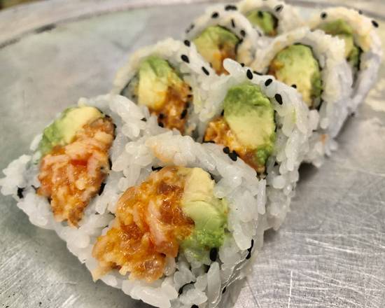 Order SPICY SALMON AVOCADO ROLL  food online from Freddy On Monmouth Inc store, Oakhurst on bringmethat.com