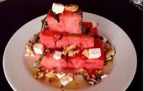 Order Watermelon Salad food online from Mozaic store, Santa Cruz on bringmethat.com