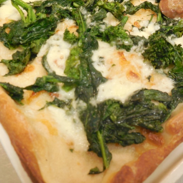 Order Broccoli Rabe Pan Pizza food online from Planet Pizza store, Westport on bringmethat.com