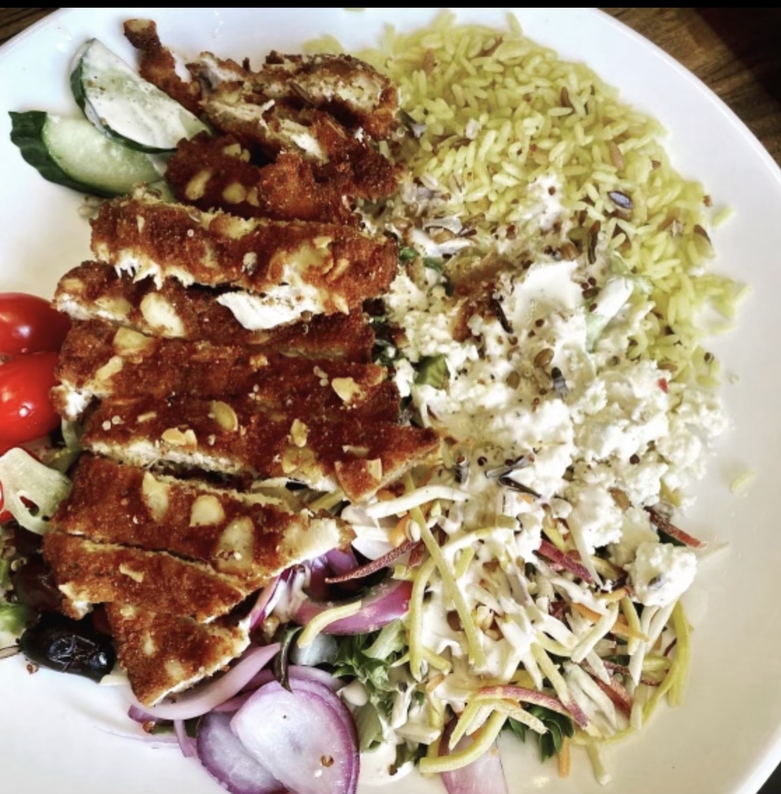 Order Almond Chicken Salad food online from Modern Greek And Salad Bar store, Dearborn on bringmethat.com