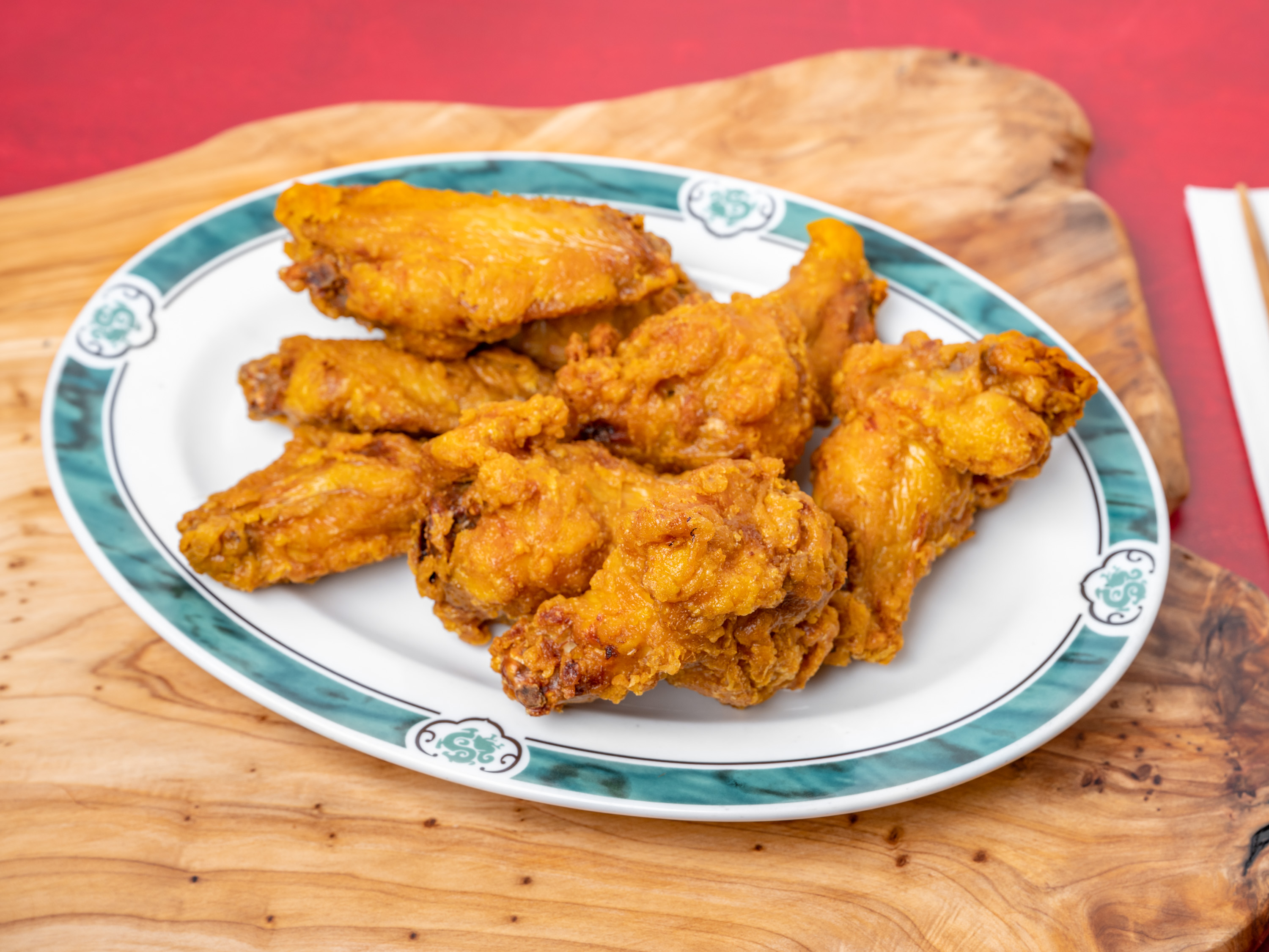 Order A12. Fried Jumbo Chicken Wings food online from Golden Dragon store, Athens on bringmethat.com