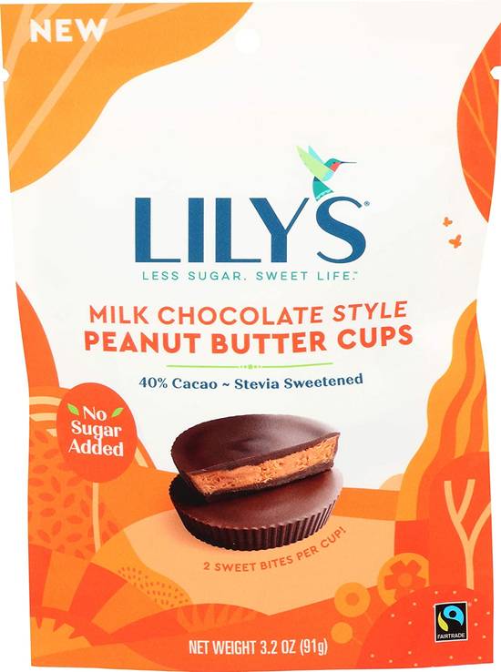 Order Lily's Milk Chocolate Style Peanut Butter Cups (3.2 oz) food online from Rite Aid store, Eugene on bringmethat.com