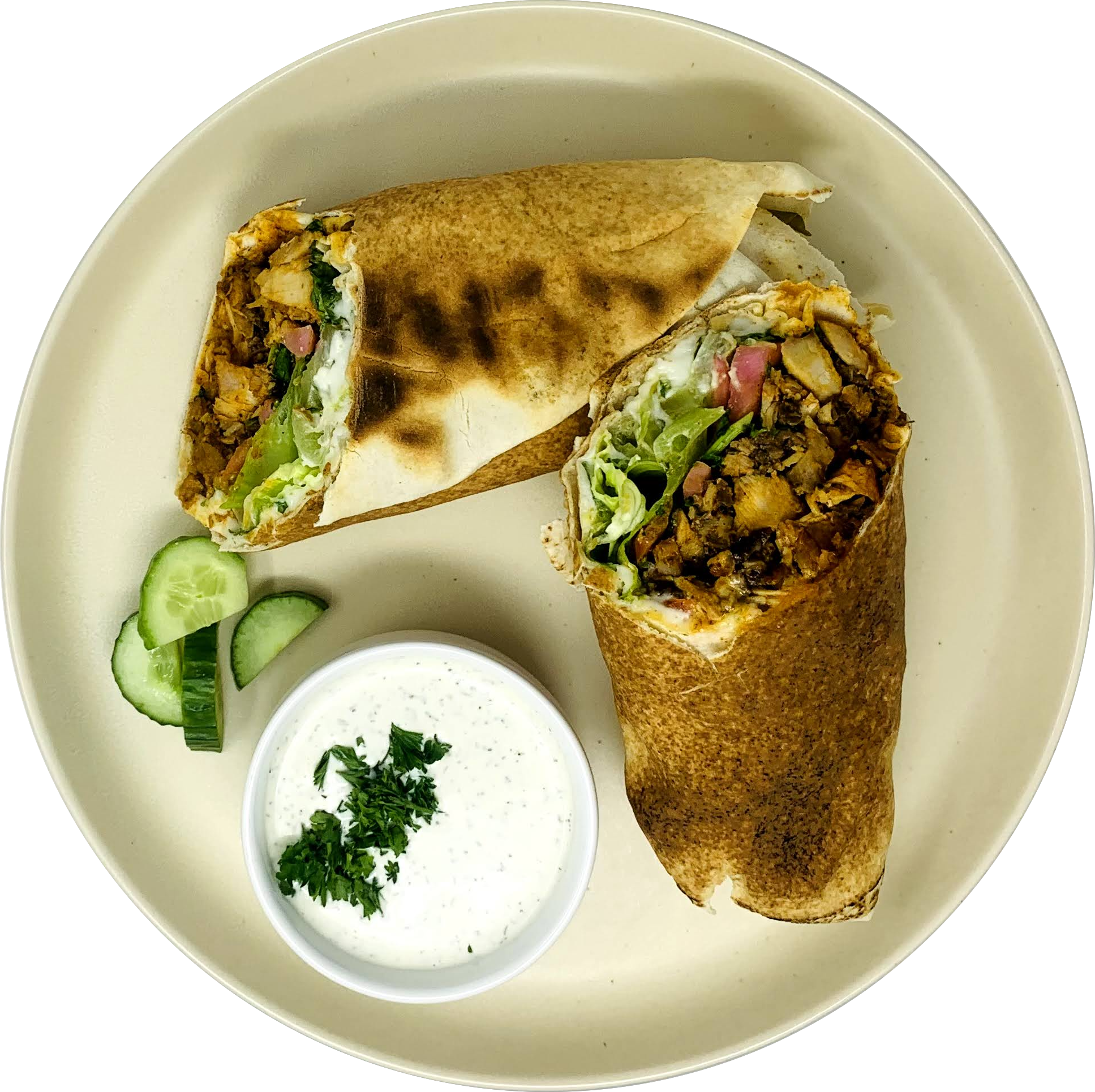 Order Mixed Shawarma Wrap food online from Levant Kitchen store, Canton on bringmethat.com